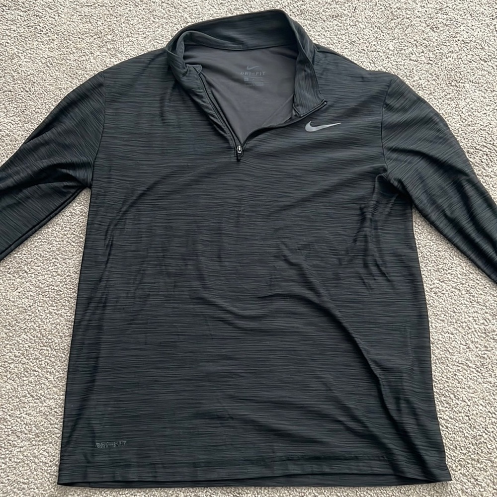 Mens Nike dri-fit 1/4 zip pull over